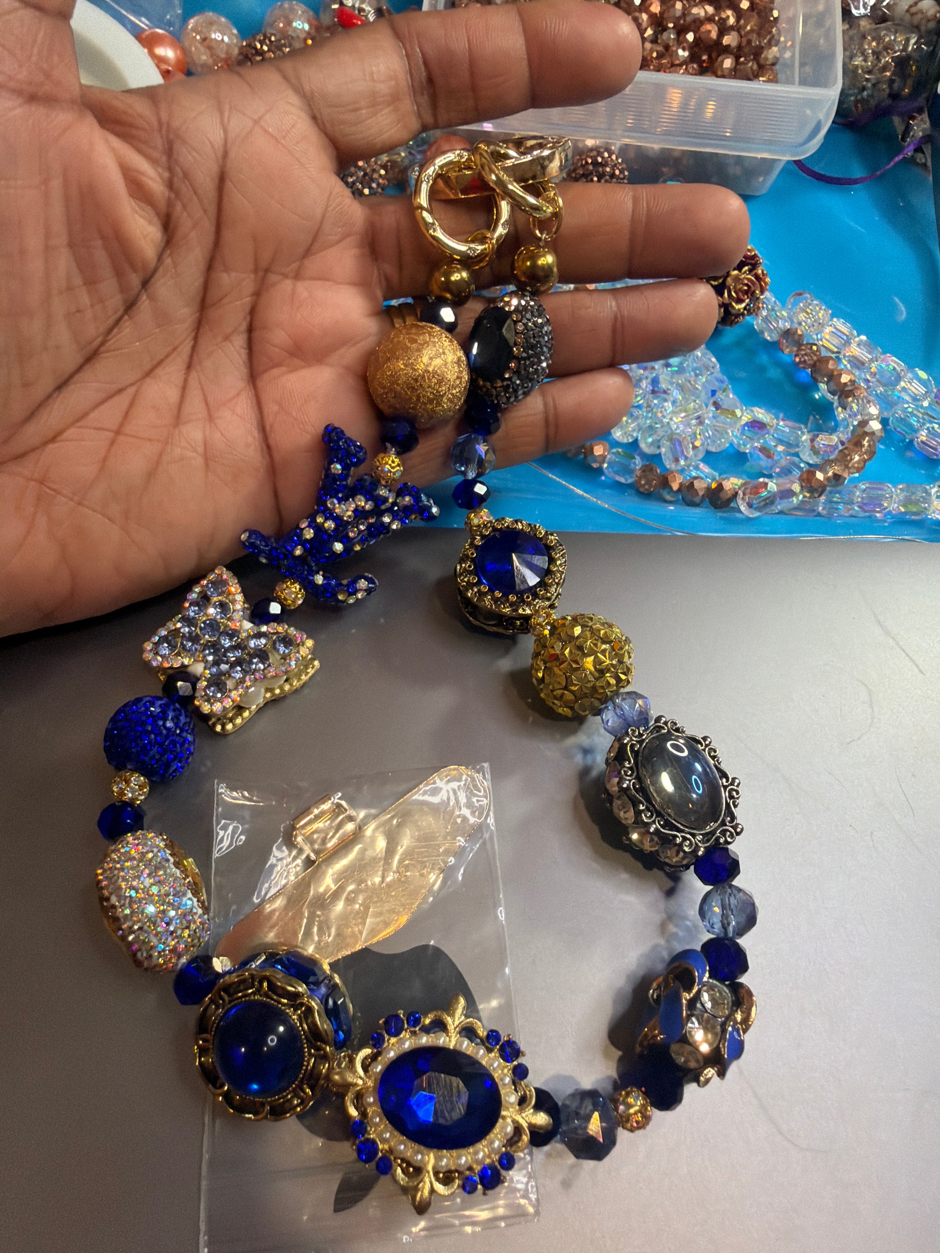 Blue Purse Charm