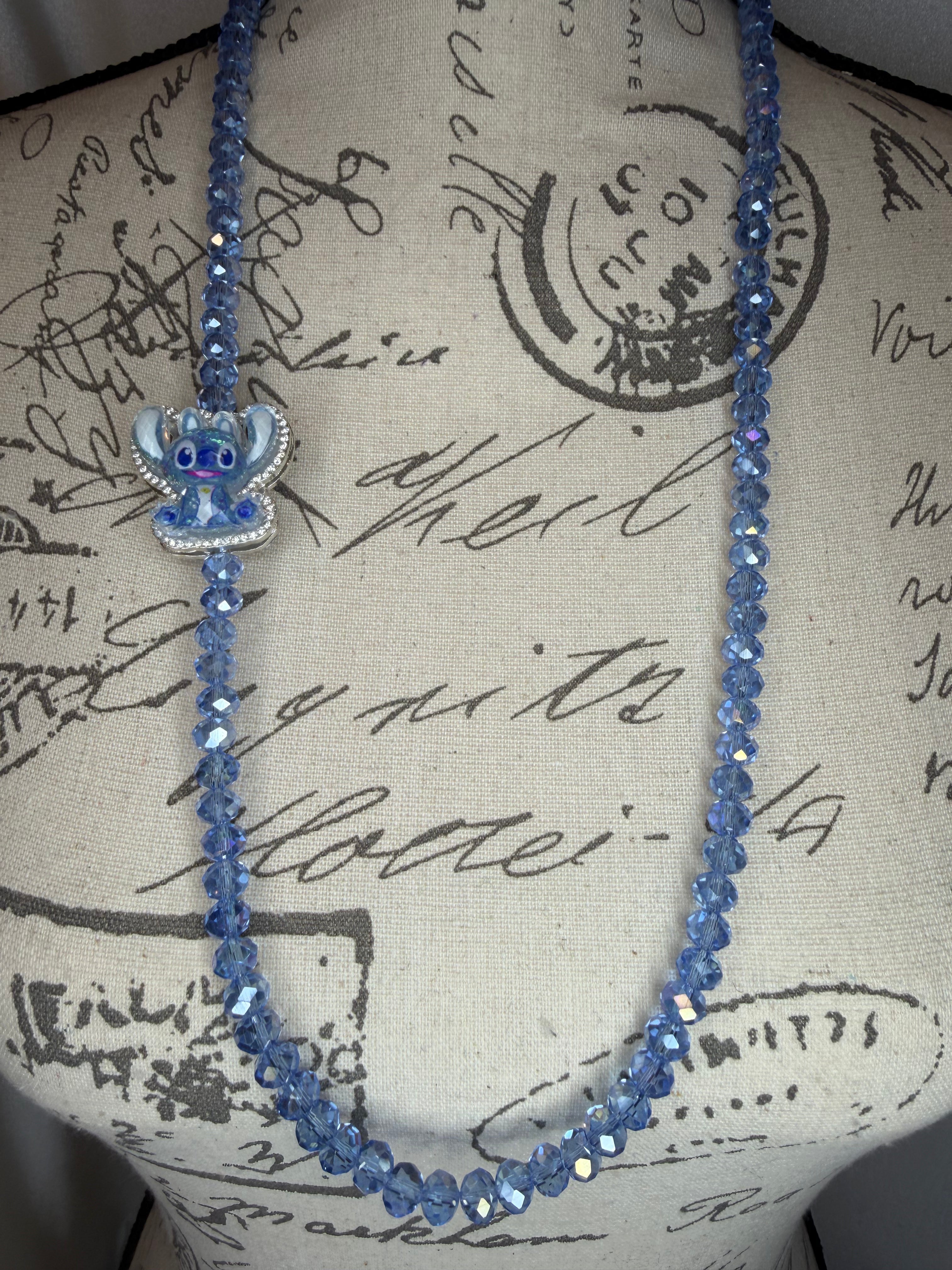 Girlie Girl Blue Necklace & Bracelet Set