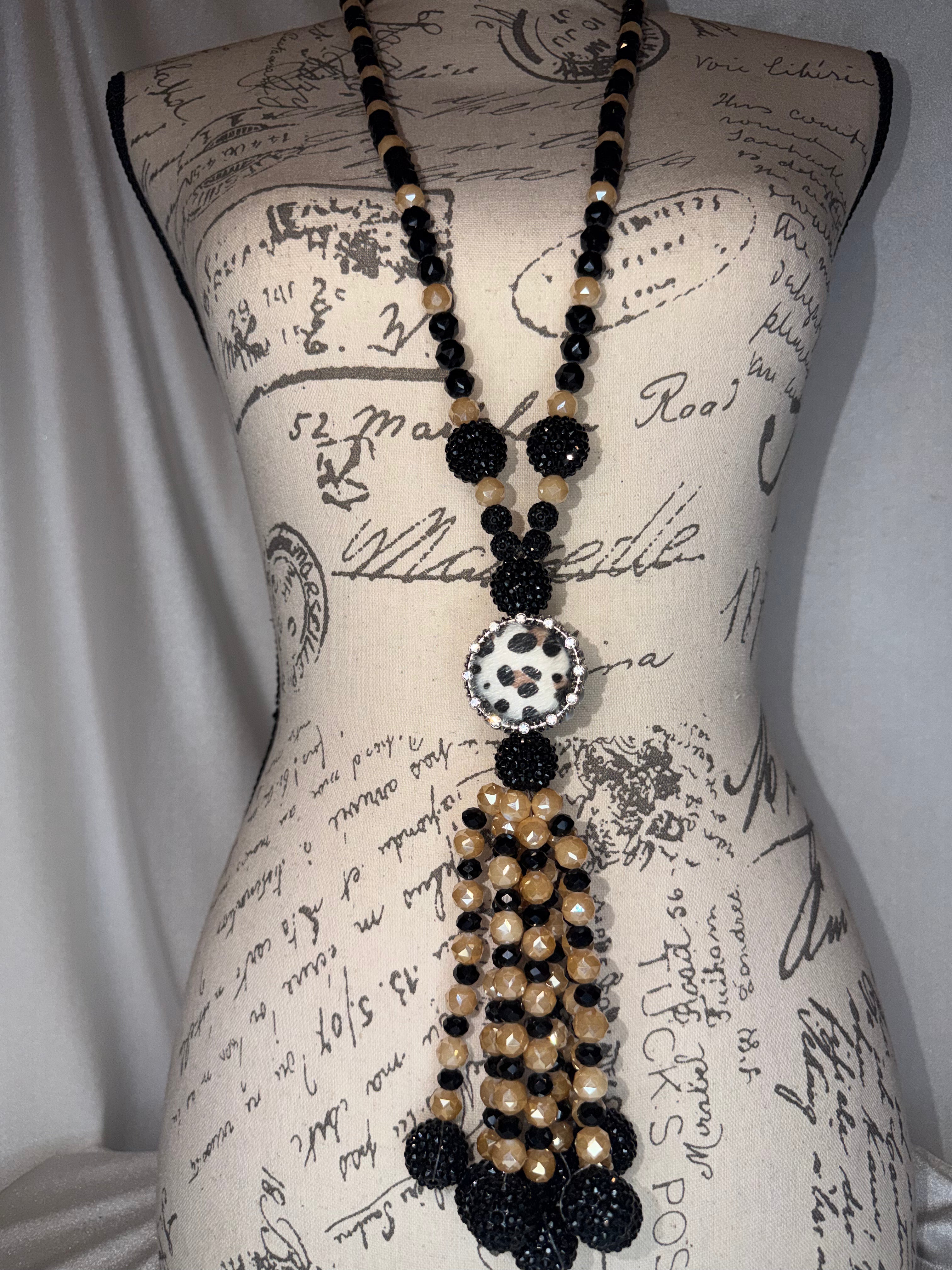 Animal Print Tassel