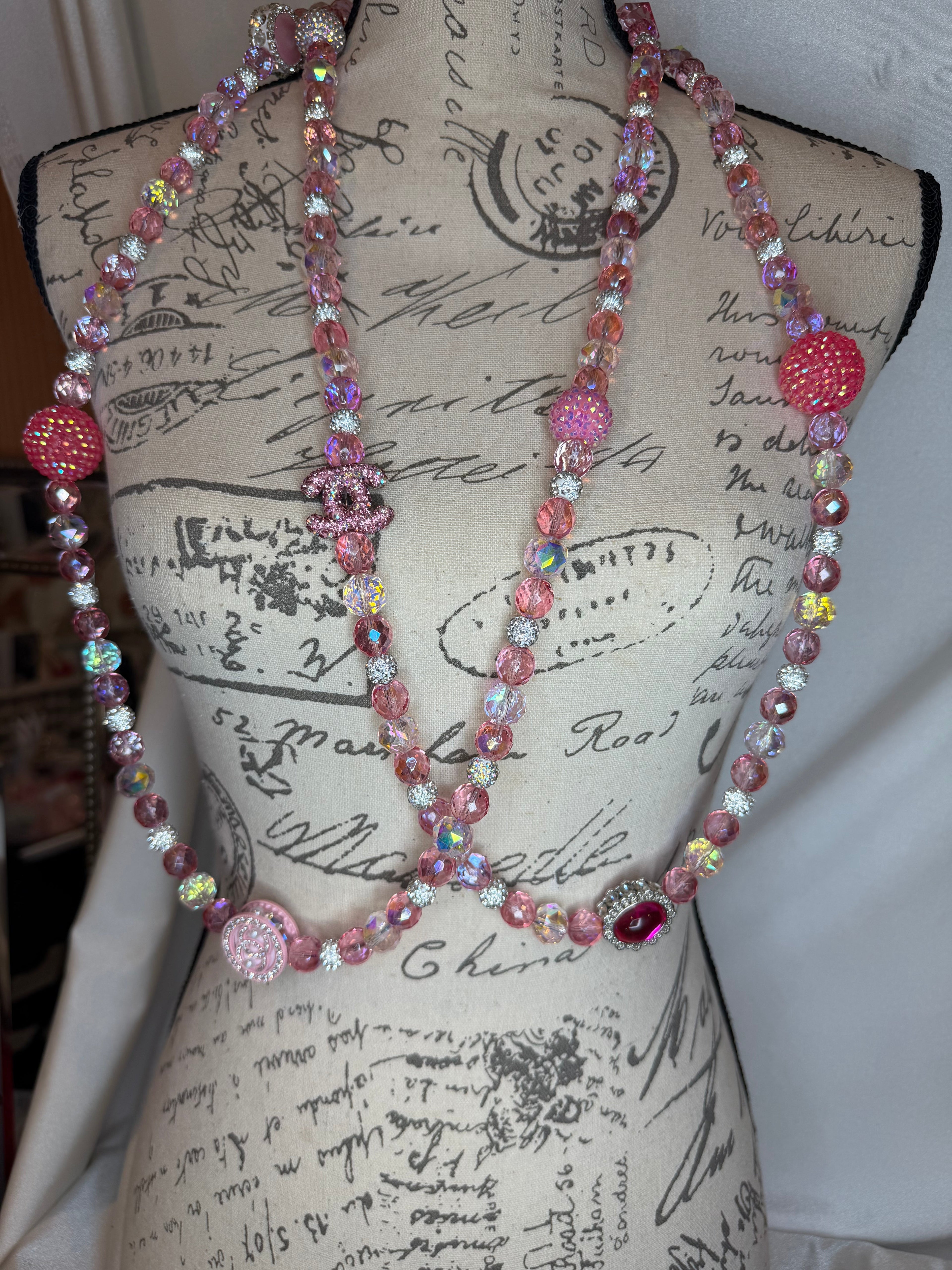Rosé en Lumière — The Crystal Reverie Necklace