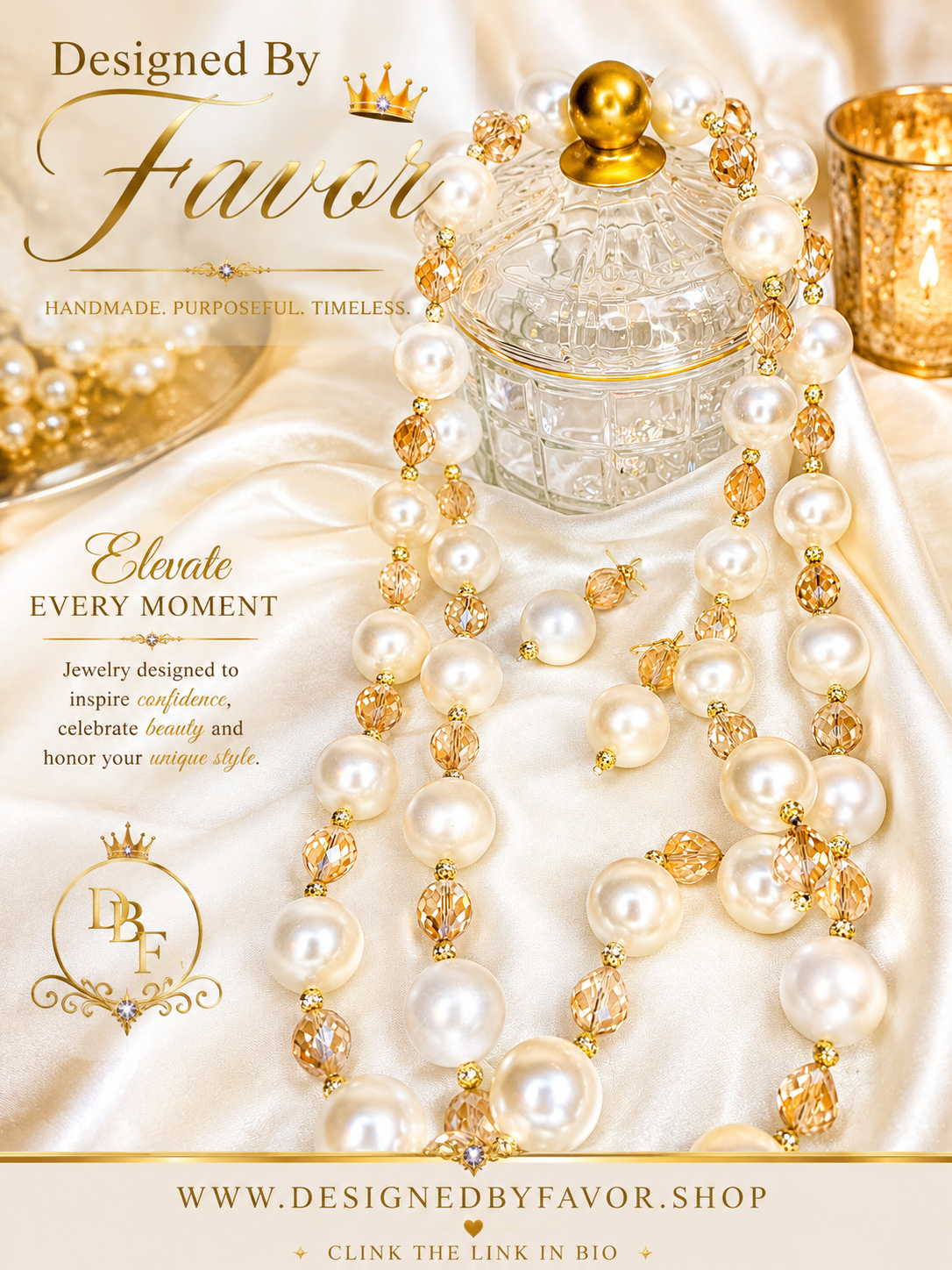 Heure Dorée — Collier de Perles