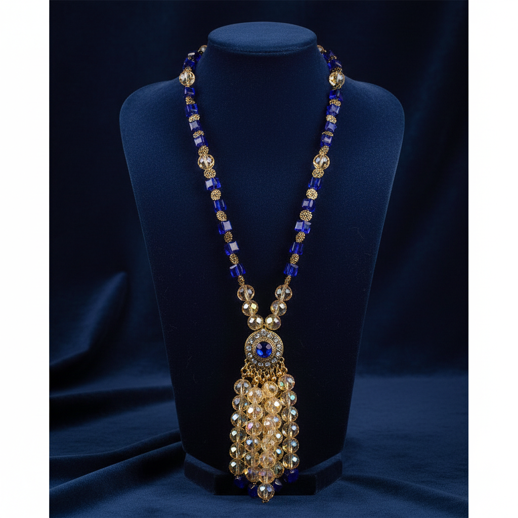 Royal Blue Gold Tassel - Elevated